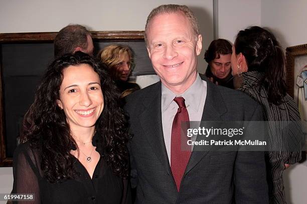 Sara Kay and Tom Isenberg attend DIALOGUES, Curated by Jan Krugier, Private Exhibition Preview at Dactyl Foundation on October 29, 2008 in New York...