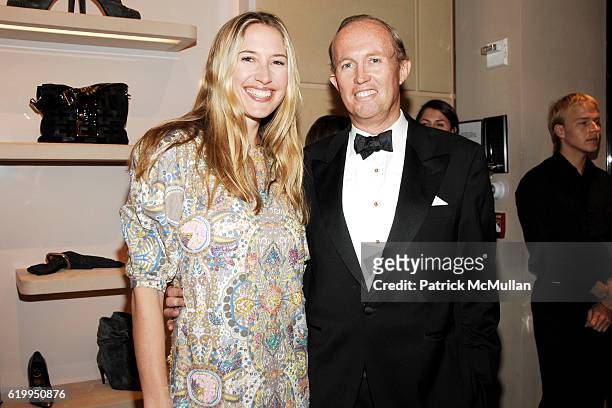 Alison Brokaw and Mark Gilbertson attend ROGER VIVIER Hosts Cocktail Event For NEW YORKERS FOR CHILDREN at Roger Vivier on October 22, 2008 in New...