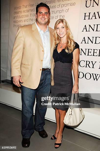 Shaun O'Hara and Amy Wilbur attend WYCLEF JEAN hosts PHOENIX HOUSE Book Launch with THEORY at Theory Gansevoort on October 29, 2008 in New York City.