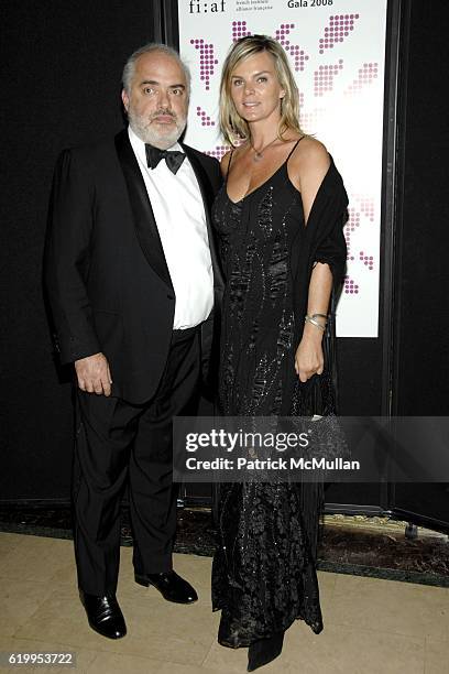 Ron Agam and Cecilia Rodhe attend TROPHEE des ARTS - FIAF - 2008 Gala Honoring PHILIPPE de MONTEBELLO and JEAN-BERNARD LEVY at Plaza Hotel on October...