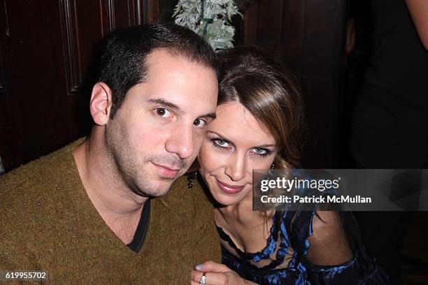 Seth Herzog and Sasha Lazard attend The Myth of Red CREATIVE SALON SERIES Presents: THE GIFT at The National Arts Club on December 19, 2008 in New...