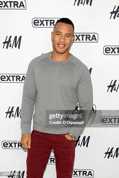 Trai Byers visits "Extra" at their New York studios at H&M in Times Square on November 1, 2016 in New York City.