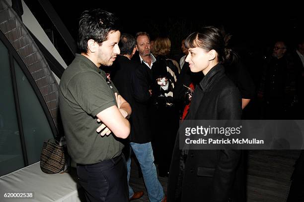 Brian Reyes and Lisa Mayock attend CFDA New Members Party Hosted by ELIE and RORY TAHARI at The Tahari Residence on October 7, 2008 in New York City.