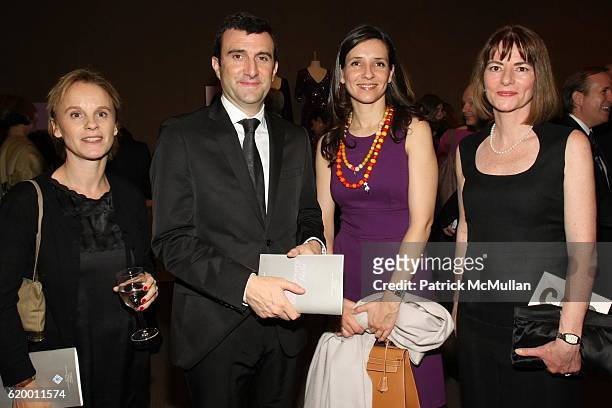 Claude Herail, Philippe Berlan, Princess Alexandra of Greece and Helen MacIsaac attend ROOM TO GROW 10th Anniversary Benefit Gala at Christie's on...