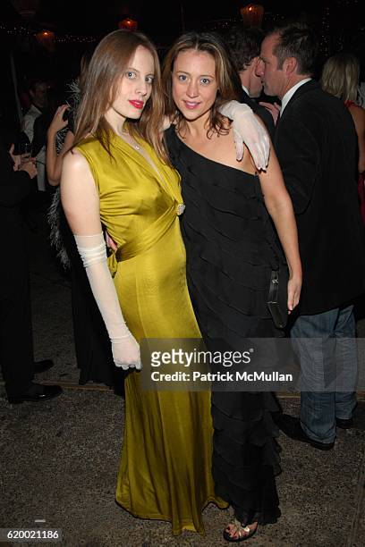 Liz Goldwyn and Chiara de Rege attend VIVA JAMES BOND HOLIDAY PARTY at Buffalo Club on December 18, 2008 in Santa Monica, CA.