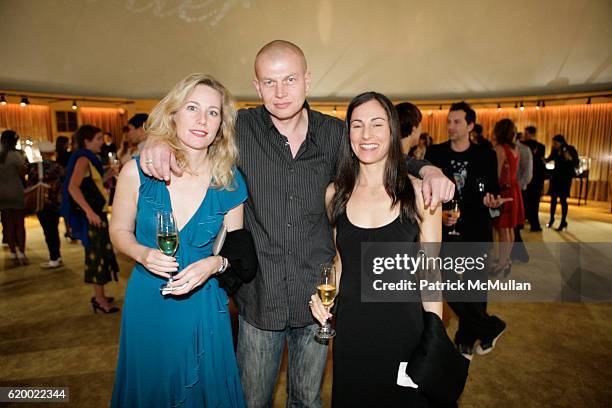 Anne Dayton, Bodo Korsig and Karen Boyer attend Cartier Cocktail Reception To View David Lynch "Diamonds Gold And Dreams" And The Cartier Haute...