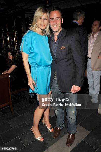 Anja Kaehny and Andrew Lipman attend TORY BURCH Private Dinner at Fontainebleau Hotel on December 5, 2008 in Miami Beach, FL.