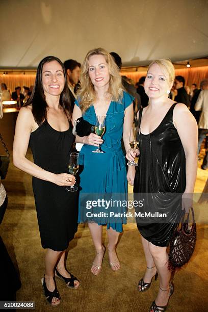 Karen Boyer, Anne Dayton and Trish Goodwin attend Cartier Cocktail Reception To View David Lynch "Diamonds Gold And Dreams" And The Cartier Haute...