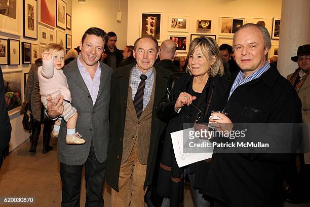 Tatiana Wesoky, Josh Wesoky, Bill Goldston, Guest and Julian Lethbridge attend Photographic Works to Benefit the Foundation for Contemporary Arts at...