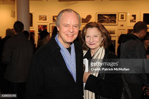 Julian Lethbridge and Etheleen Staley attend Photographic Works to Benefit the Foundation for Contemporary Arts at Cohan & Leslie on December 11,...