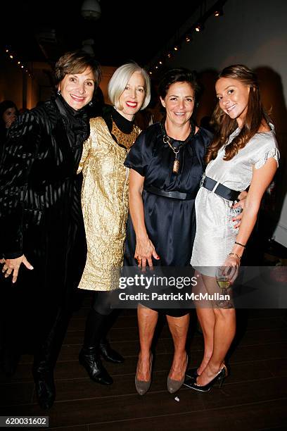 Camp, Linda Fargo, Irene Albright and Marina Albright attend NINA CLEMENTE Hosts the Openiong of MINA Art + Fashion at MINA on December 11, 2008 in...