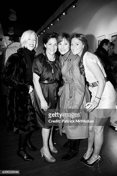 Linda Fargo, Irene Albright, E.J. Camp and Marina Albright attend NINA CLEMENTE Hosts the Openiong of MINA Art + Fashion at MINA on December 11, 2008...