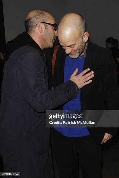 John Ventimiglia and Michael Stipe attend THE LUNCHBOX AUCTION Presented By Gourmet benefiting the Food Bank For NYC and The Lunchbox Fund at Milk...