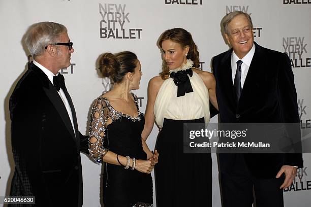 Scott Whitman, Sarah Jessica Parker, David Koch and Julia Koch attend NEW YORK CITY BALLET 2008 Opening Night Cocktail Reception at David H. Koch...