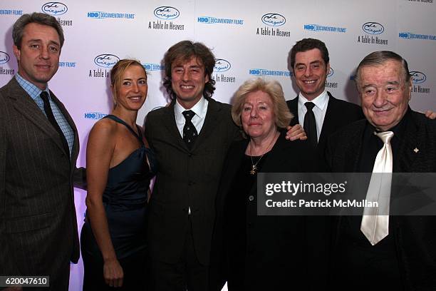 Mario Maccioni, Sabrina Wender, Marco Maccioni, Egidiana Maccioni, Mauro Maccioni and Sirio Maccioni attend Premiere of the HBO Documentary, LE...