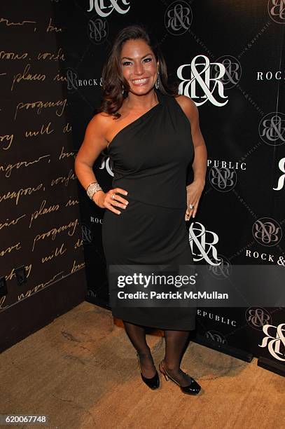 Andrea Bernholtz attends ROCK AND REPUBLIC NOIR Fall 2008 Fashion Show After- Party at 1 Oak N.Y.C. On February 2, 2008.