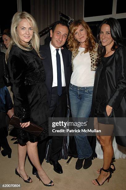 Cornelia Guest, Gilles Mendel, Renee Russo and guest attend THE EXCLUSIVE RED CARPET COLLECTIONS Cocktail Party Hosted by GILLES MENDEL and KARA ROSS...