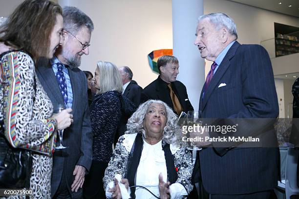 David Rockefeller Jr., Helen Stewart and Louis Cullman attend The Museum of Modern Art Honors Peter G. Peterson with the David Rockefeller Award at...