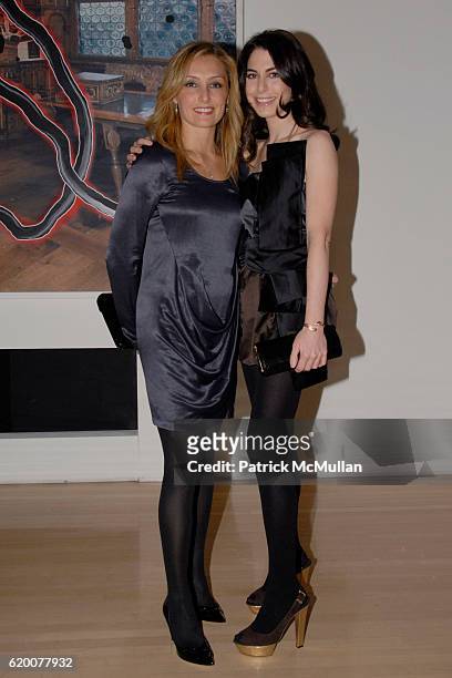 Ruthanna Hopper and Amanda Goldberg attend JIMMY CHOO Hosts CELEBUTANTES Dinner at Private Residence on February 5, 2008 in New York City.
