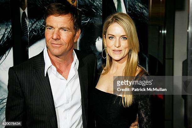 Dennis Quaid and Kimberly Quaid attend "VANTAGE POINT" World premiere at AMC Lincoln Center on February 20, 2008 in New York City.