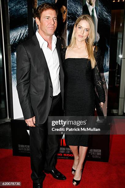 Dennis Quaid and Kimberly Quaid attend "VANTAGE POINT" World premiere at AMC Lincoln Center on February 20, 2008 in New York City.