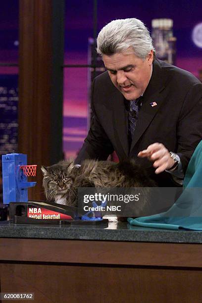 Episode 2445 -- Pictured: Host Jay Leno during the monologue on March 6, 2003 --