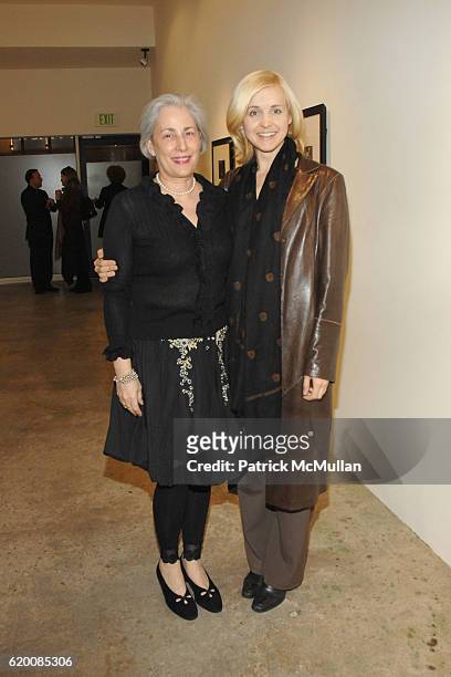 Victoria Dailey and Lena Herzog attend Steve Turner Contemporary and Phillips de Pury & Company host a private party to celebrate SIDESHOW DIANE...
