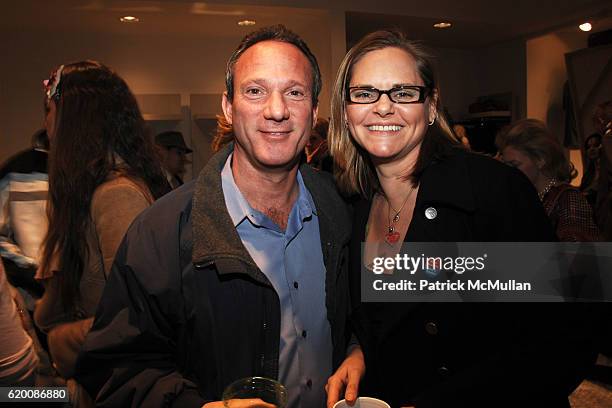 Jay Epstein and Kathleen Dalesbe attend Celebrate Valentines Day with Patrick McMullan, Ally Hilfiger & Izzy Gold: Cocktails, Books, & Gold Stlyes at...