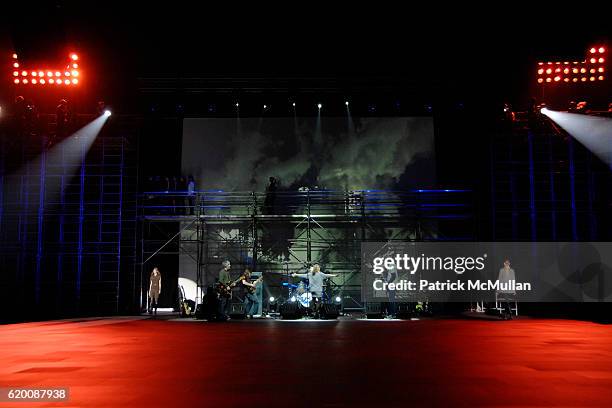 Sonic Youth Rehearsal at the MARC JACOBS Fall 2008 Fashion Show at The Lexington Armory on February 8, 2008 in New York City.