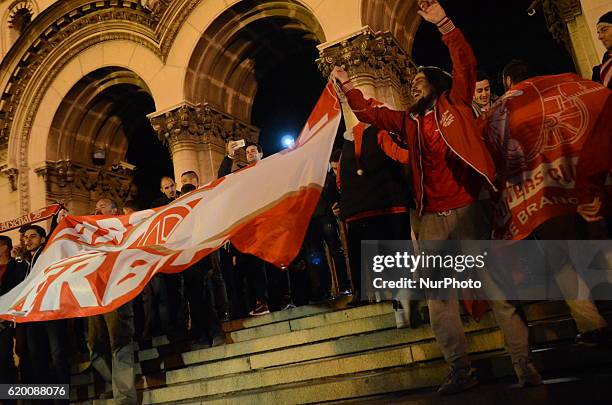 The fans of Arsenal are gathering in the centre of the Bulgarian capital of Sofia for a march to the National stadium. Tonight the teams of...