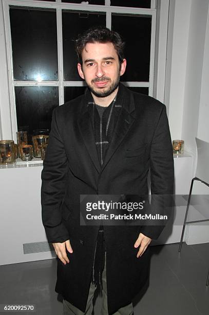 Jordan Bratman attends Dinner in honor of TIM NOBLE & SUE WEBSTER, ELECTRIC FOUNTAIN at 620 Fifth Avenue NYC on February 27, 2008.
