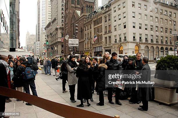 Storefront Atmosphere attends DONALD TRUMP Joins GUCCI for Ribbon Cutting of the FIFTH AVENUE FLAGSHIP GUCCI STORE at Gucci on February 8, 2008 in...