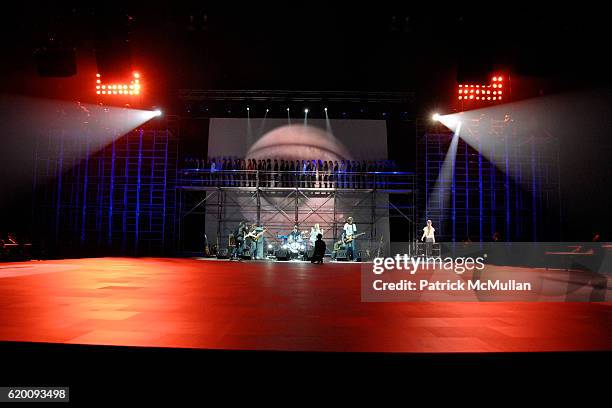 Sonic Youth Rehearsal at the MARC JACOBS Fall 2008 Fashion Show at The Lexington Armory on February 8, 2008 in New York City.