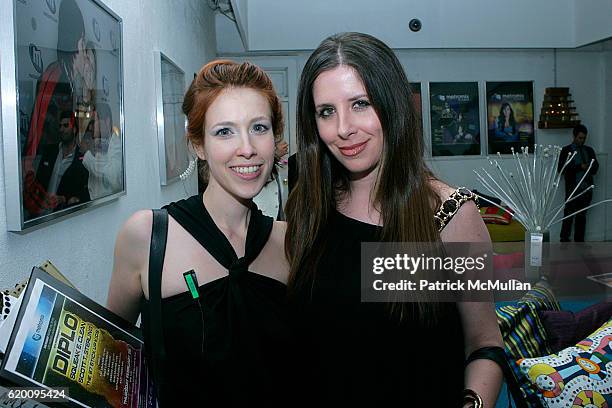 Jessie Rubin and Jennifer Egan attend METROMIX Los Angeles Launch Party at Crash Mansion on February 28, 2008 in Los Angeles, CA.