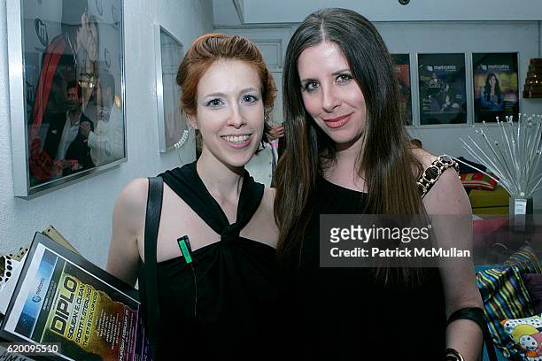 Jessie Rubin and Jennifer Egan attend METROMIX Los Angeles Launch Party at Crash Mansion on February 28, 2008 in Los Angeles, CA.