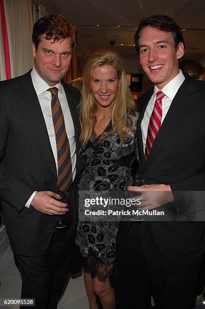 John Royal, Amanda Starbuck and Christopher Leach attend IVANKA TRUMP hosts THE FRICK COLLECTIONS 08 YOUNG FELLOWS UN BALLO IN MASCHERA pre-BALL...