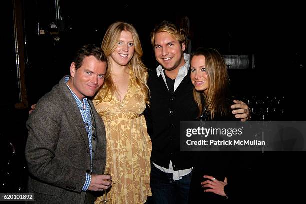 Jack Yeaton, Kelly Wills, Gregory Littley and Kira Bates attend Halston Fall 2008 Fashion Show After Party at Don Hills on February 4, 2008 in New...