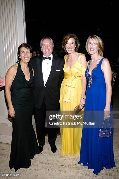 Cesaltine Gregorio, Tony Harding, Melissa Meeschaert and Jennifer Banks Oughourlian attend LA VIE EN VERT GALA 2008 Lycee Francais de New York at...