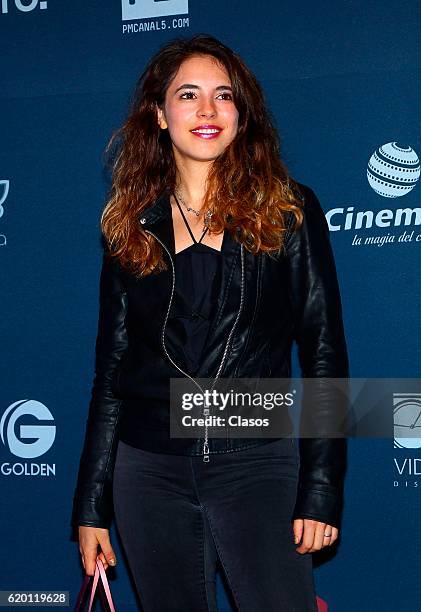 Aranza Ruiz poses during the premiere of the movie 'KM 31-2' on October 31 in Mexico City, Mexico.