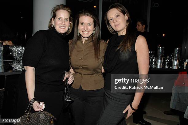 Colleen Buckley, Meredith Dichter and Pippa McArdle attend TRAVEL + LEISURE 2008 Design Awards at IAC Building on February 12, 2008 in New York City.