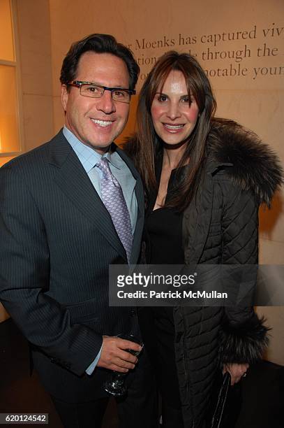 Dr Howard Sobel and Gayle Sobel attend INHERITING BEAUTY by ROGER MOENKS cocktail celebration hosted by ROBERTA ARMANI at Giorgio Armani NYC on...