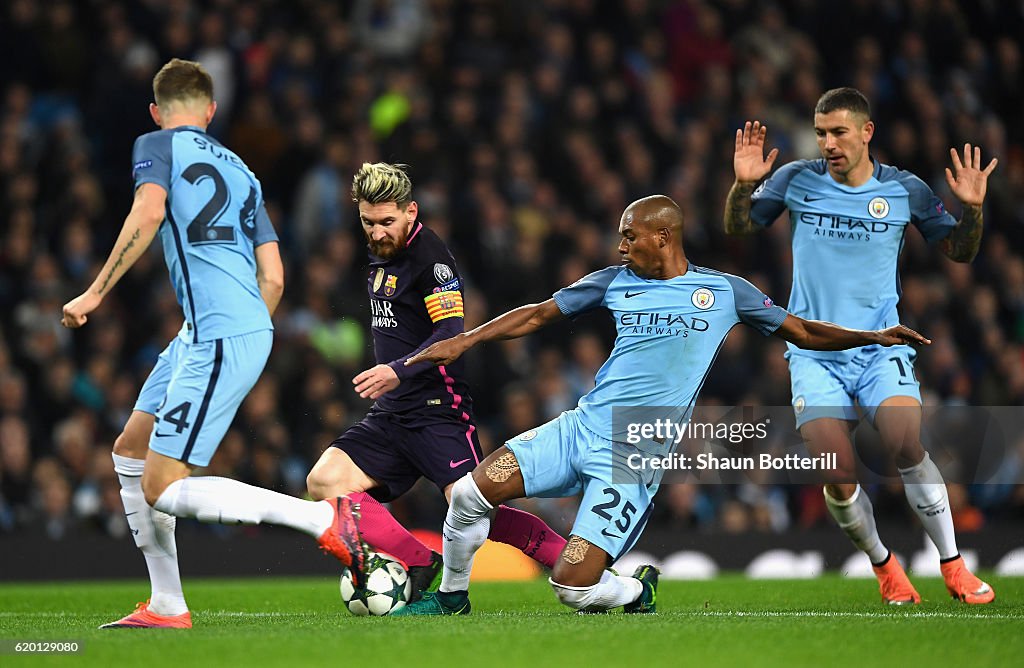 Manchester City FC v FC Barcelona - UEFA Champions League