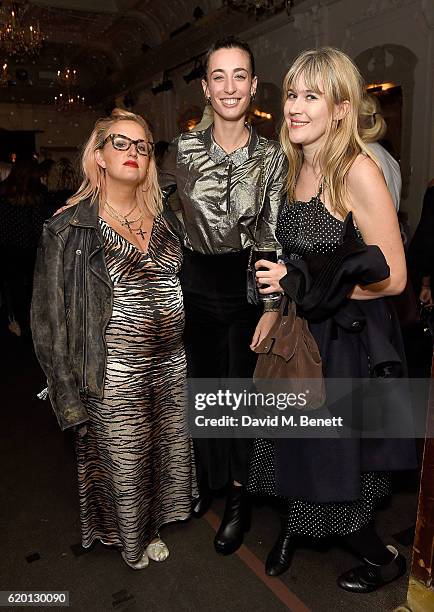 Aimee Phillips, Laura Jackson and Tennessee Thomas attend as Marks and Spencer and Alexa Chung celebrate 'The Winter Archive by Alexa Collection'...