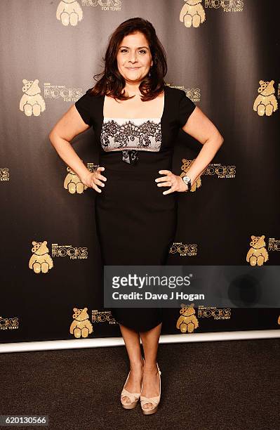 Nina Wadia supports BBC Children in Need Rocks for Terry at Royal Albert Hall on November 1, 2016 in London, England.