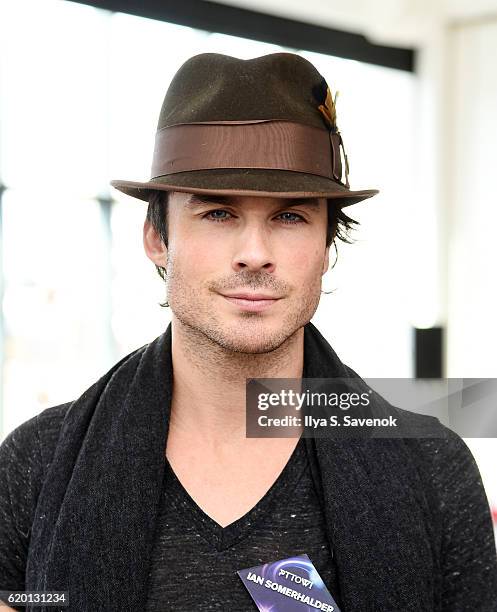 Actor Ian Somerhalder attends PTTOW! SESSIONS and WORLDZ Kickoff Party at Spring Place on November 1, 2016 in New York City.