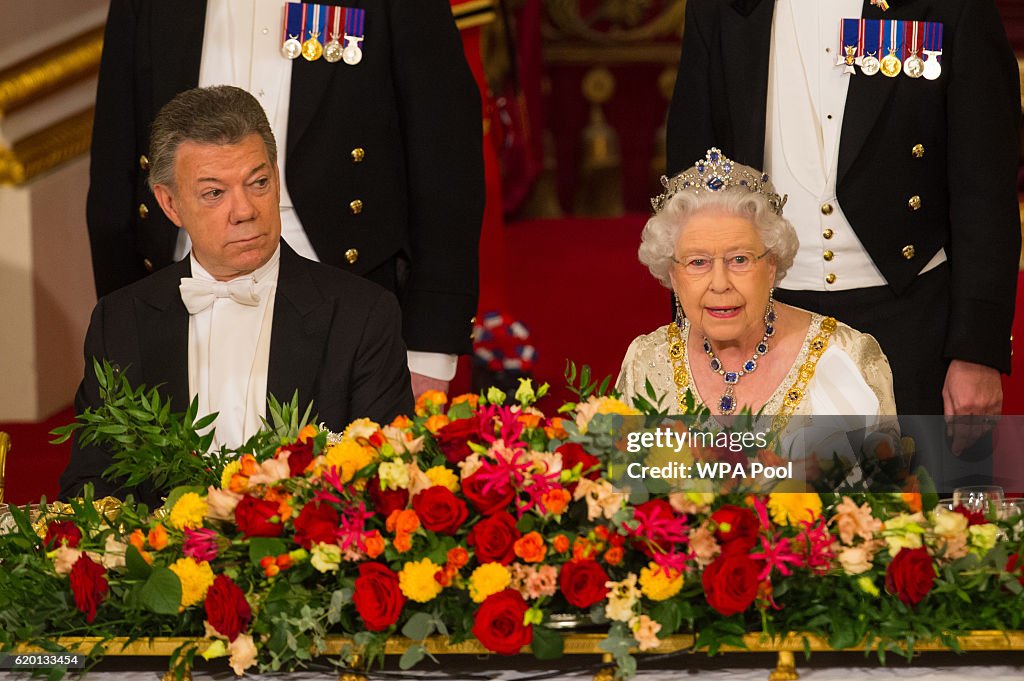 State Banquet Held In Honour Of President Santos Of Colombia And Mrs Santos