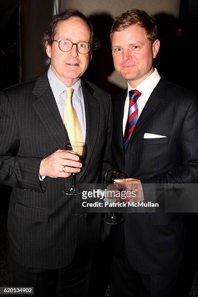 Brian Fallon and Brad Hyler attend Manhattan House Princess Grace Foundation And Town & Country Magazine Reception at Manhattan House on February 26,...