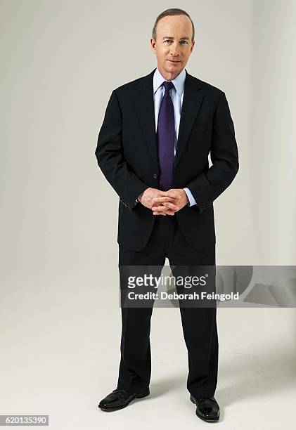 : Politician, former Governor of Indiana, author and former President of Purdue University Mitch Daniels poses for a portrait in New York, New York...