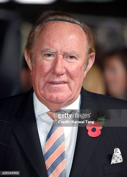 Andrew Neil attends the world premiere of "The Crown" at Odeon Leicester Square on November 1, 2016 in London, England.