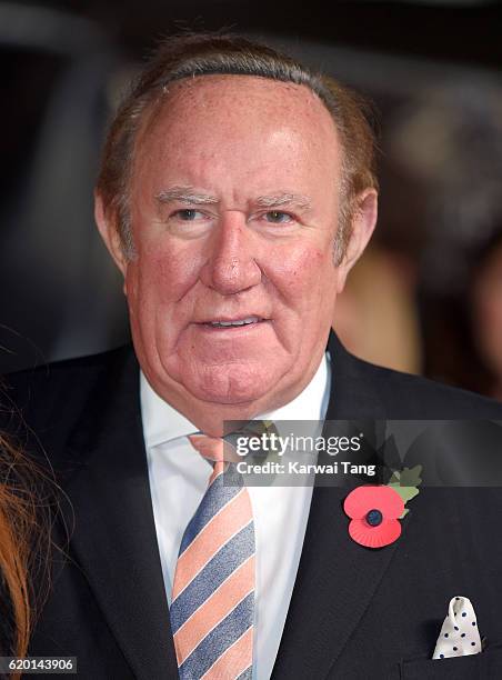 Andrew Neil attends the world premiere of "The Crown" at Odeon Leicester Square on November 1, 2016 in London, England.